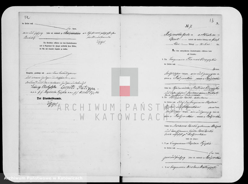 image.from.unit.number "Księga małżeństw za rok 1875 [nr 1-22]"