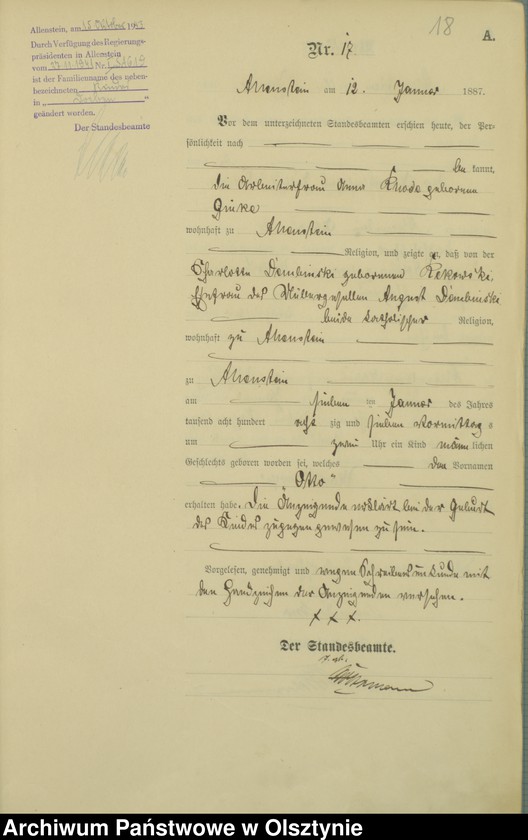 image.from.unit.number "Geburts-Haupt-Register TomI,Nr 1 - 393"