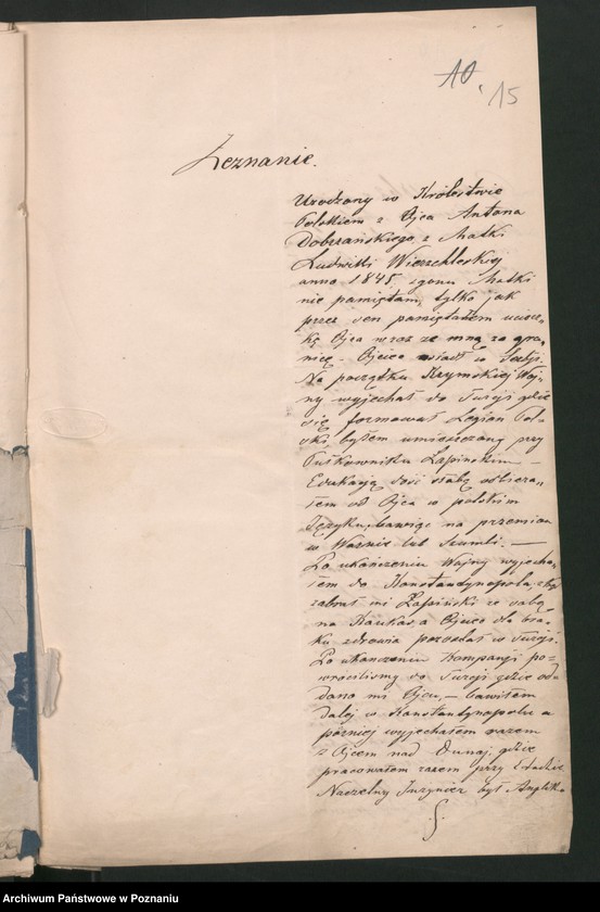 Obraz 19 z jednostki "A. betr. Anton Petrowicz /Dobrzański/ /Schilderung eines bewegten Lebens/"