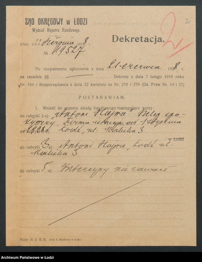 Obraz 4 z jednostki "Antoni Hojwa- sklep spożywczy"