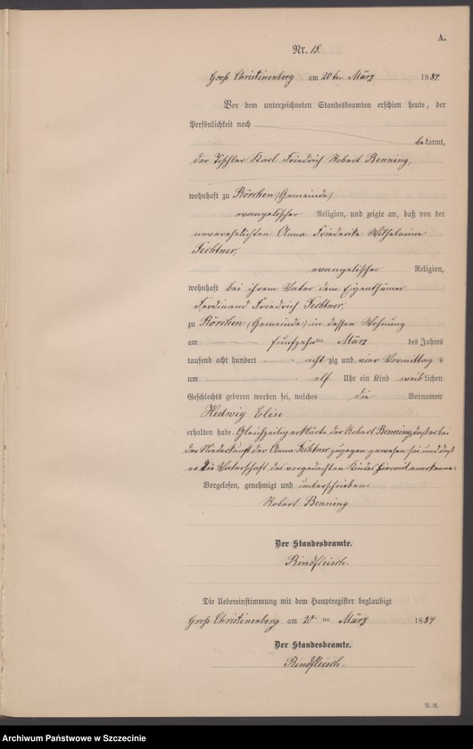 Obraz 18 z jednostki "Geburts-Register (Neben-Register)"