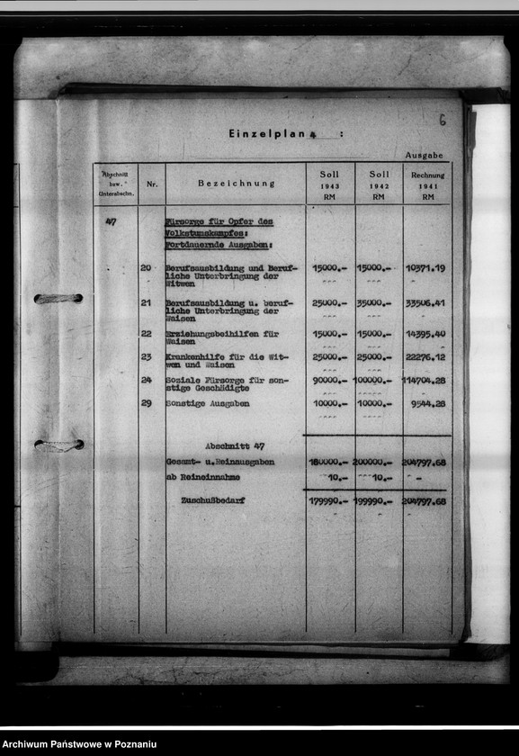 Obraz 9 z jednostki "Haushaltsplan."