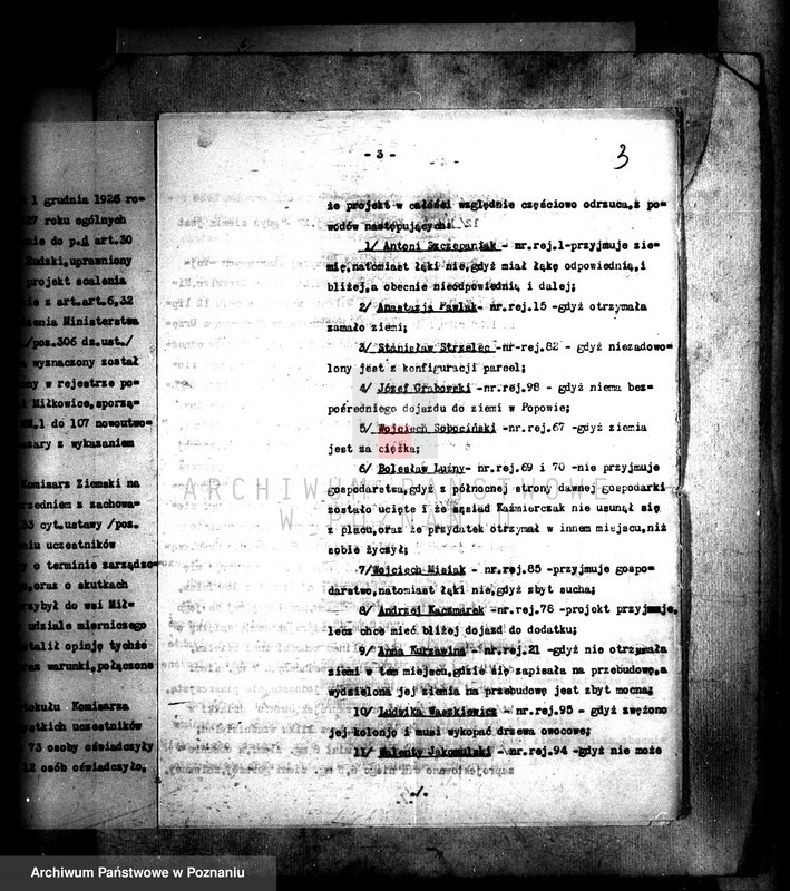 Obraz 7 z jednostki "Regulacja hipoteczna scalonych gruntów Miłkowice powiatu tureckiego"