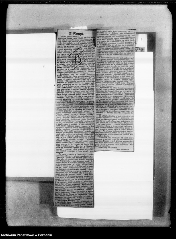 Obraz 16 z jednostki "Sprawy Polaków na terenie zaborów i zagranicą [Wycinki prasowe]"