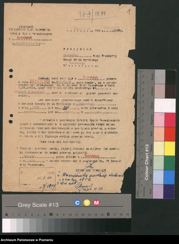 image.from.unit.number "Akta zbiorowe rejestracji stanu cywilnego do księgi urodzeń z roku 1899"
