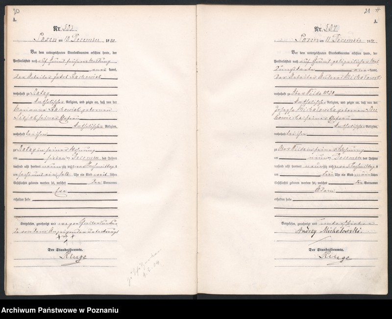 Obraz 14 z jednostki "Księga urodzeń t. II"