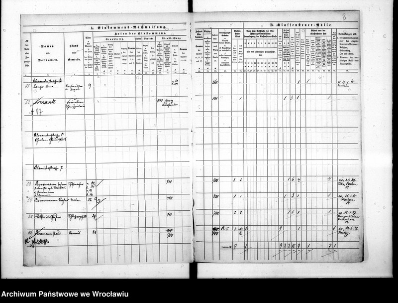 image.from.unit.number "Klassensteuerrolle nebst Eikommens - Nachweisung"
