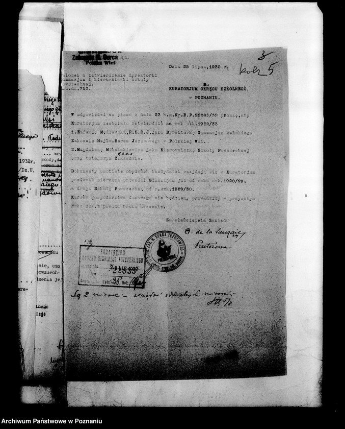 Obraz 8 z jednostki "Prywatne Gimnazjum Żeńskie Zakonnic Najświętszego Serca Jezusowego - Polska Wieś"