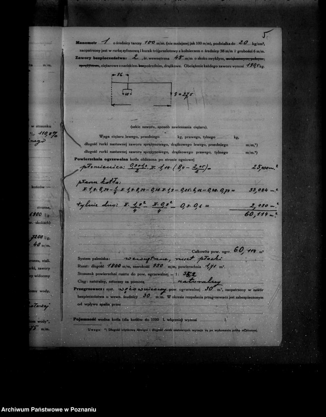 Obraz 9 z jednostki "Gorzelnia parowa dr Wizy majętność Sędziwy powiat szamotulski nr woj. kotła 1371"