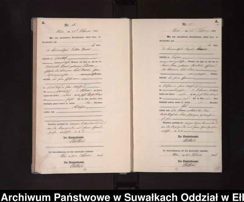 image.from.unit.number "Geburts-Neben-Register des Königlichen Preussischen Standes-Amtes Orlen in Rhein Kreis Loetzen"