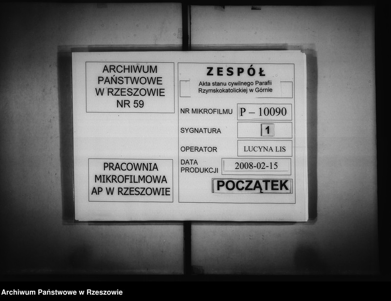 Obraz 1 z jednostki "Księga urodzeń - Łowisko"