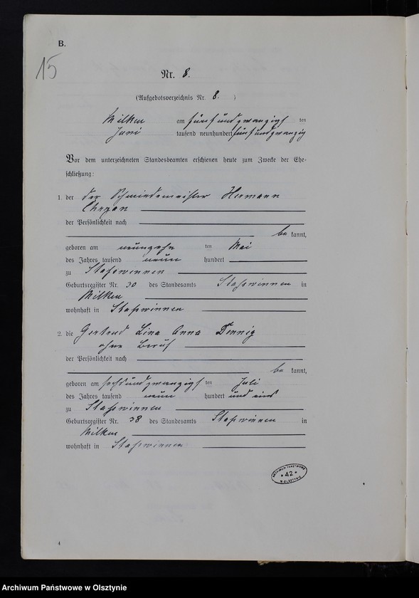 image.from.unit.number "Heiraths-Register/Neben-Register/ Nr 1 - 14"