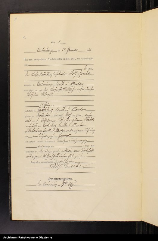 image.from.unit.number "Sterbe-Haupt-Register Nr 1 - 109"