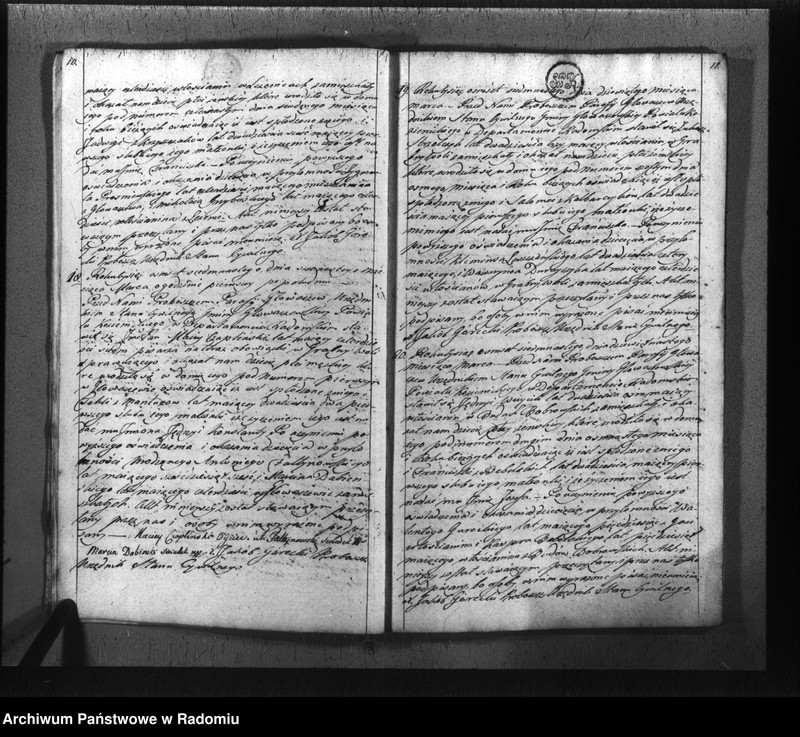 image.from.unit.number "Księga urzędnika stanu cywilnego gminy Głowaczowskiey z roku 1817"