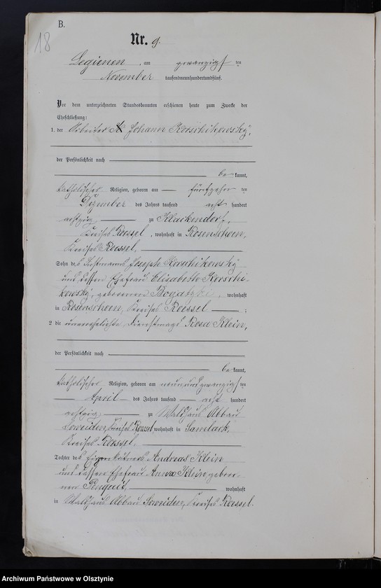 image.from.unit.number "Heiraths-Neben-Register Nr 1 - 9"