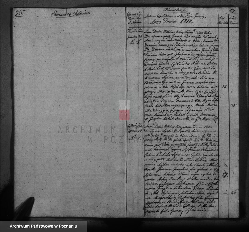 Obraz 15 z jednostki "Liber baptisatorum, copulatorum, mortuorum"