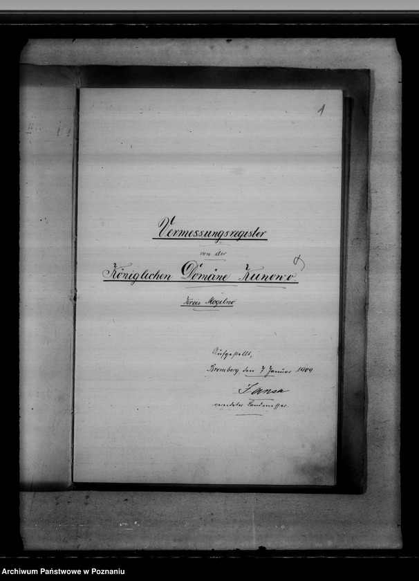 Obraz 5 z jednostki "Vermessungsregister von der Königlichen Domäne Kunowo"