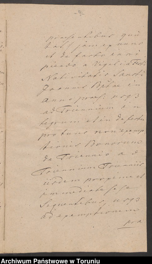 image.from.unit.number "Fundacja dla klasztoru benedyktynek w Grudziądzu na dobrach Lichtenfeld zapisana przez Antoniego Kruszyńskiego (1120 pruskiej monety) pokwitowania odbioru, spory"