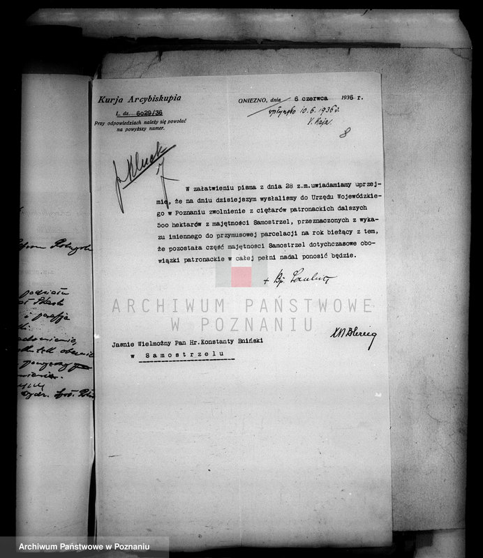 Obraz 14 z jednostki "Przejęcie gruntów za niektóre należności pieniężne z majątku Samostrzel powiatu wyrzyskiego"