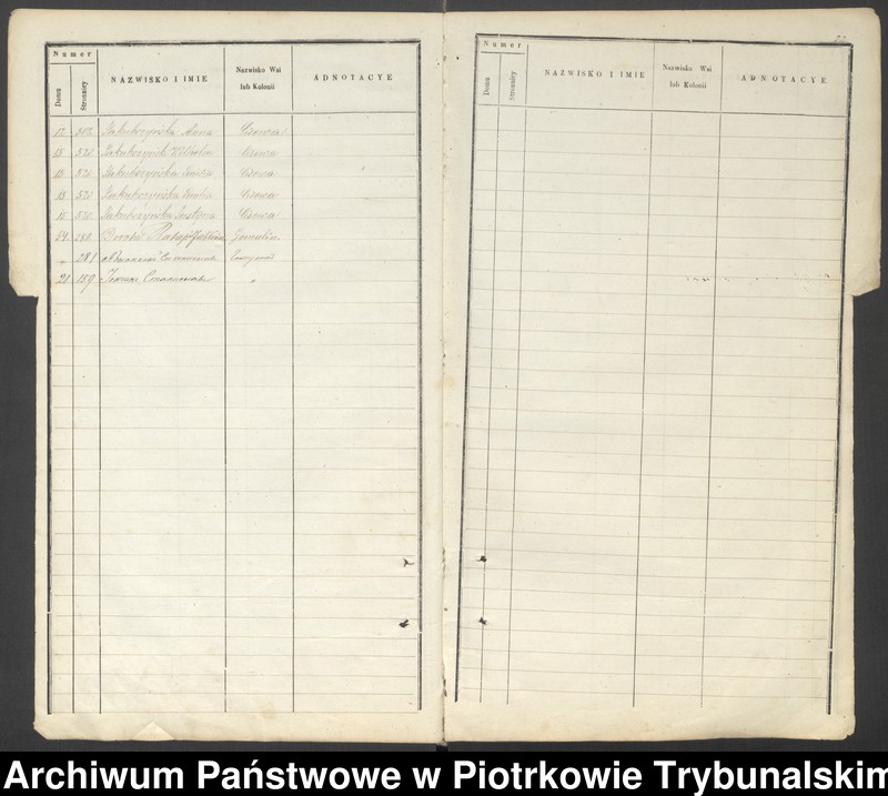 image.from.unit.number "[Księga ludności stałej wsi: Gomulin, Żachta, Folwark Żądło, Cisowa, Zaborów]"