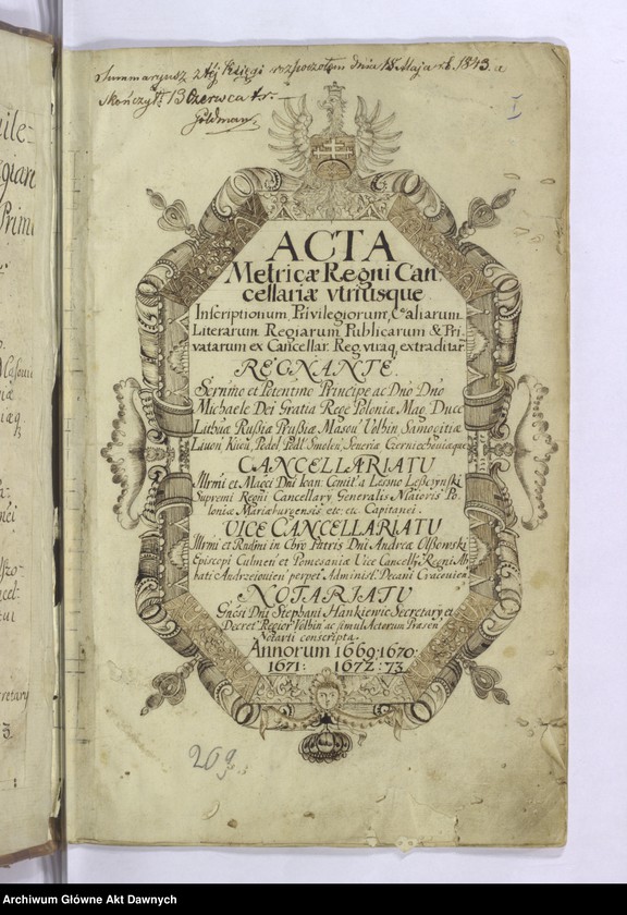 Obraz 14 z kolekcji "Ozdobne karty ksiąg Metryki Koronnej111"