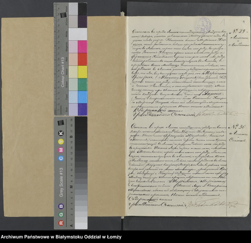 Obraz z jednostki "Księga urodzeń, małżeństw i zgonów"