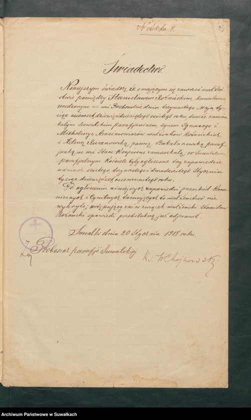 image.from.unit "Aneksa Ślubujących w roku 1918 parafji Bakałarzewskiej"