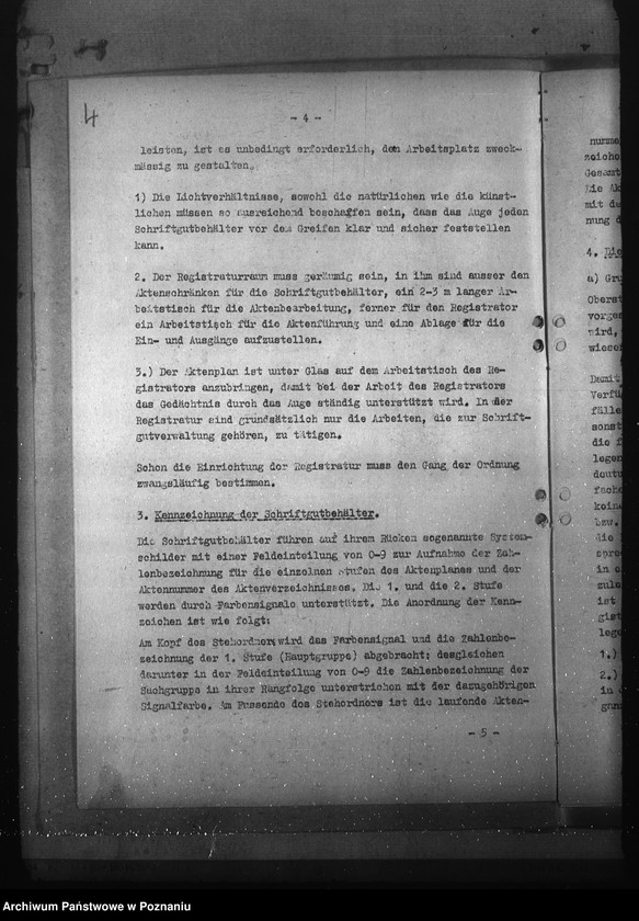 Obraz 8 z jednostki "Organisation und Führung der Registraturen bei der Behörde des Reichsstatthalters im Reichsgau Wartheland"