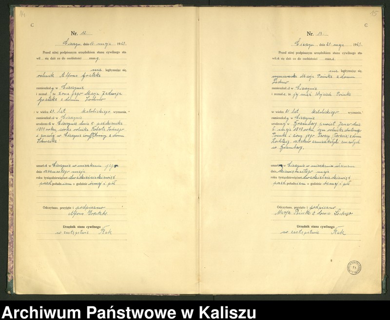 Obraz 10 z jednostki "[Księga zgonów]"