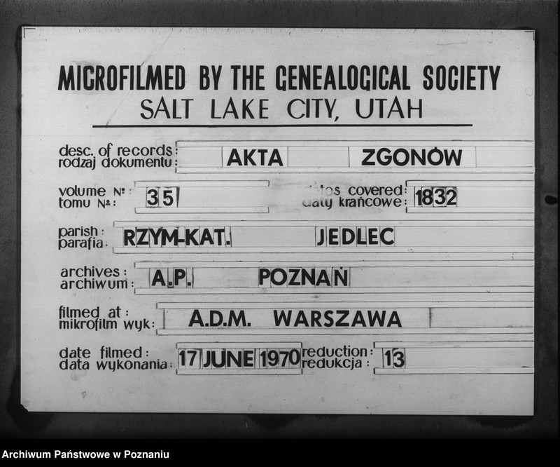 Obraz 7 z jednostki "Duplikat zmarłych"