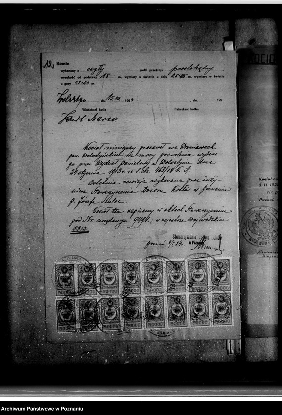 Obraz 16 z jednostki "Magistrat miasta Wolsztyna Rzeźnia Miejska nr woj. kotła 5312"