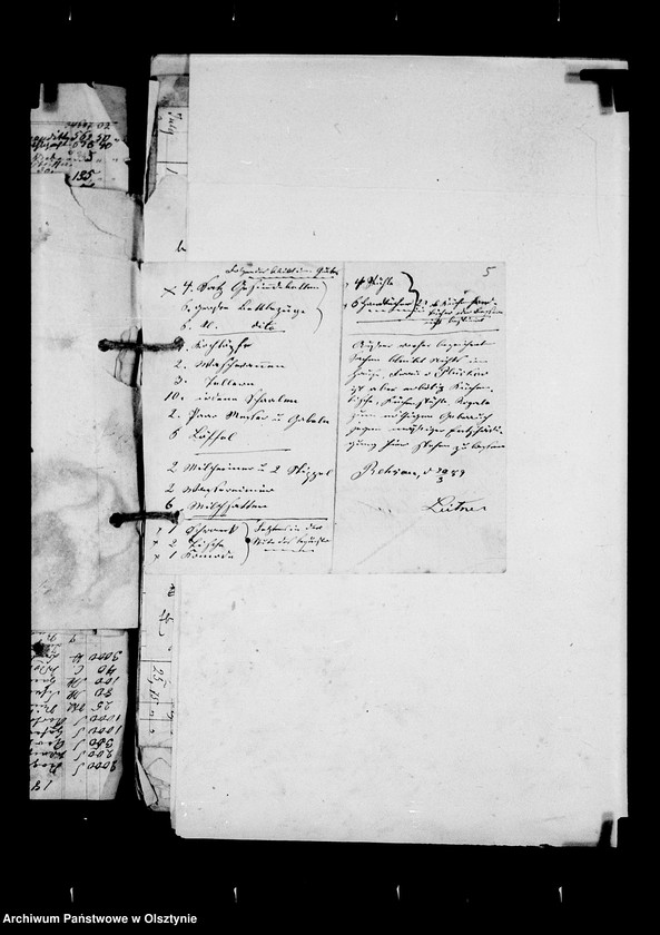 image.from.unit.number "/Geldeinnahme u. Ausgabe u. a. Wirtschaftsakten des Anna v. Lehndorffschen Allodiaguts Rehsau mit Sandhof u. Carlswalde/"