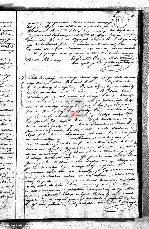 image.from.unit.number "Akta Zaślubionych Gminy Krasnopolskiey R-ku 1823. Powiat Seyneński. Województwo Augstowskie."