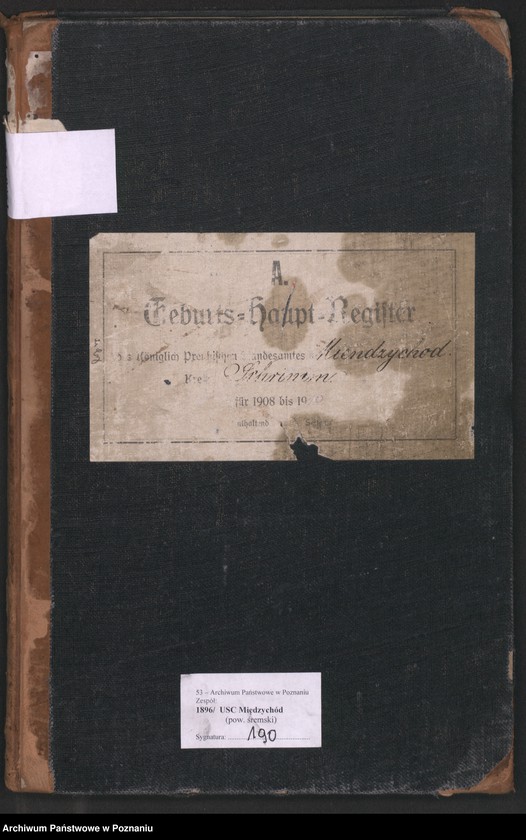 Obraz 3 z jednostki "Geburts-Haupt-Register"