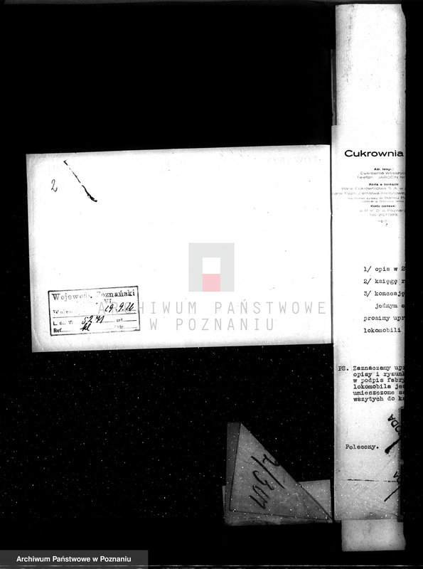 Obraz 6 z jednostki "Cukrownia w Witaszycach pow. jarociński nr woj. kotła 3822"