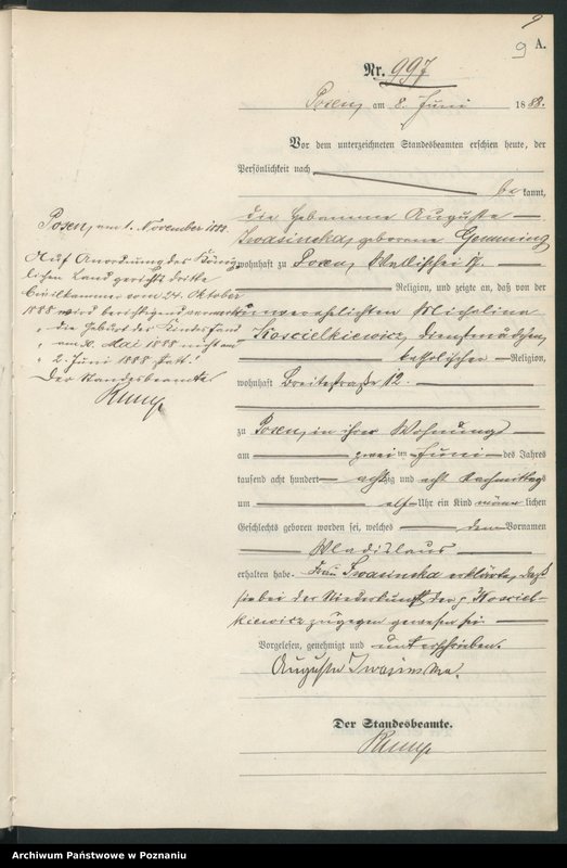 Obraz 12 z jednostki "Księga urodzeń t. III"