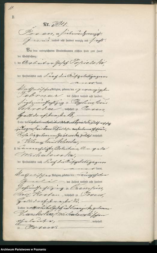 Obraz 12 z jednostki "Księga małżeństw t. II"