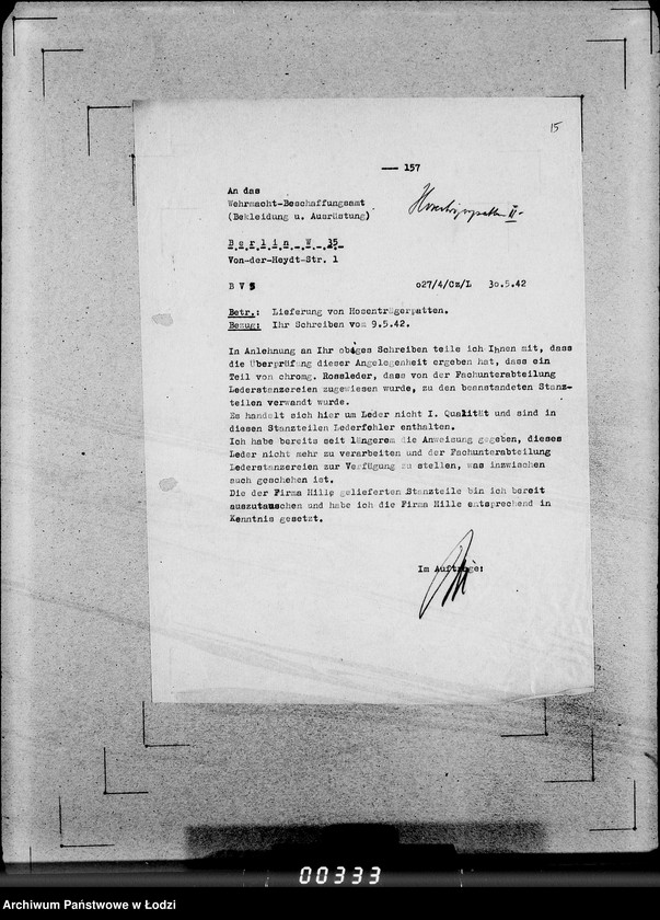 Obraz 19 z jednostki "388-437 Hosenträger, Patten.Auslieferung"