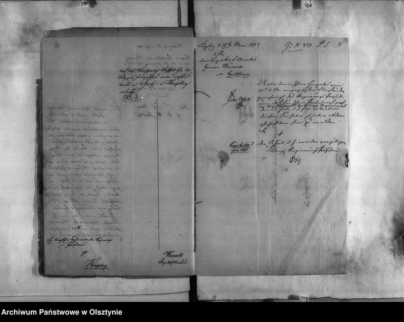 image.from.unit.number "Anstellung des Bezirks-Feldwebel Weineck [Carl]"