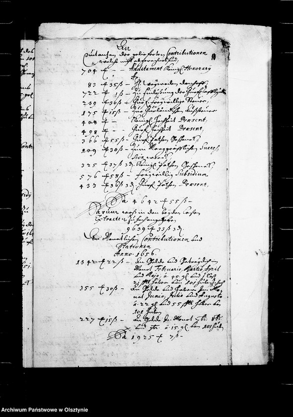 image.from.unit.number "Praetentionen des Advocati Fisci wegen der Contributionen und Stationen, Specificationen, Auszüge Verzeichnisse der Restanten und Quittanzen, Untersuchungen im Amte Deutsch Eylau"