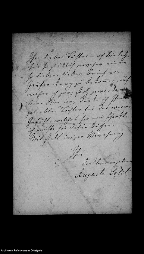 image.from.unit.number "/Agnes, Auguste, Clara, Ella, M. Pelet, Ella v. Stein, M. Pelet u. v. Wuthenow an Anna Gfin Lehndorff geb. Hahn/"