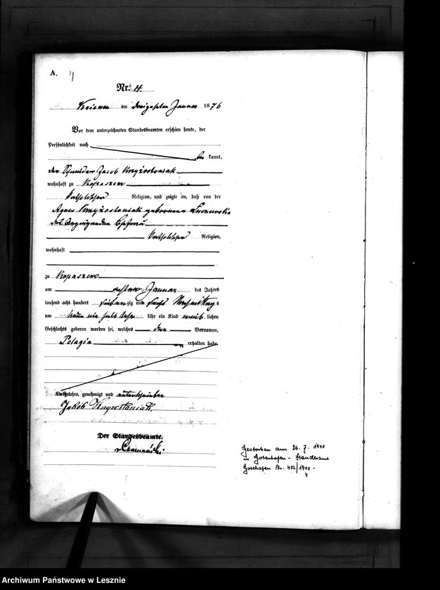 Obraz 7 z jednostki "[Księga urodzeń - wieś]"