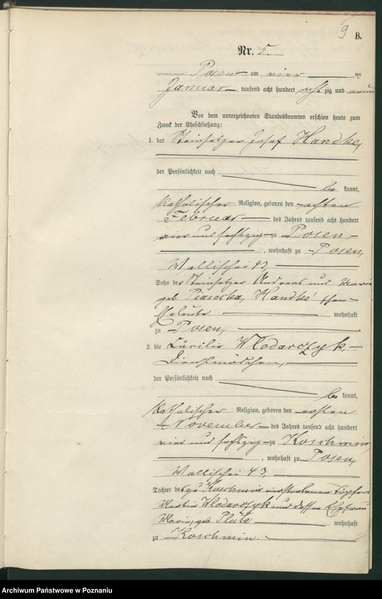 Obraz 12 z jednostki "Księga małżeństw t. I"