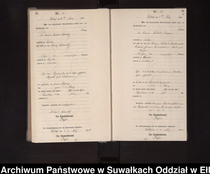 image.from.unit.number "Sterbe-Neben-Register des Königlichen Preussischen Standes-Amtes Orlen Kreis Loetzen"