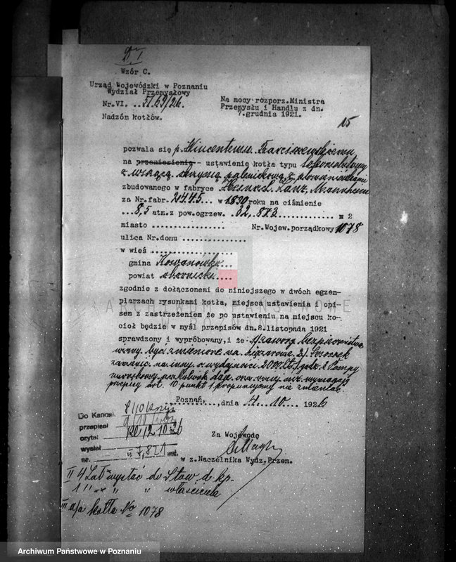 Obraz 19 z jednostki "Tartak Kowanówko, pow. obornicki nr woj. 1078"