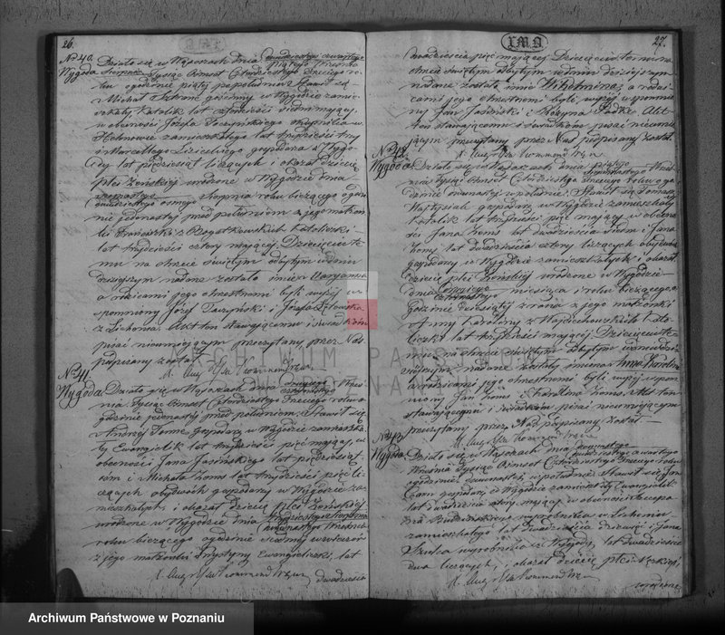Obraz 16 z jednostki "Księga urodzeń, małżeństw i zgonu"