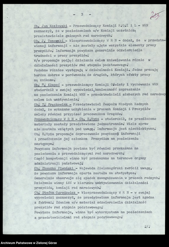 image.from.unit.number "Protokóły z posiedzeń Prezydium Wojewódzkiej Rady Narodowej w Zielonej Górze; Nr 34 - 35"