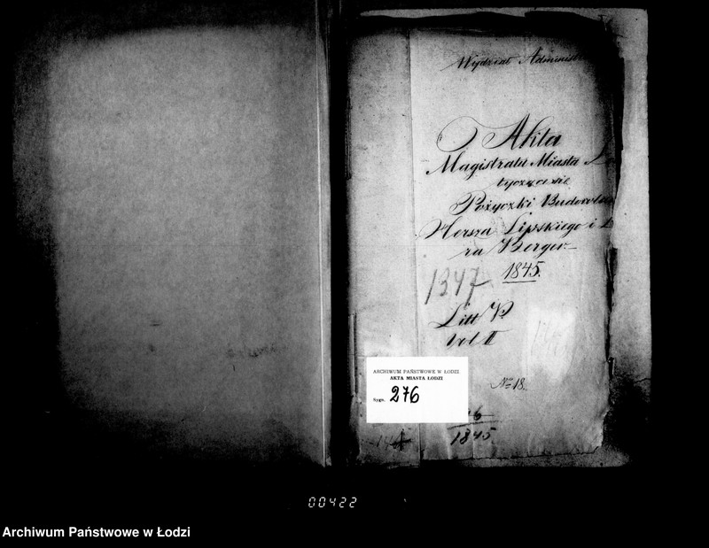 Obraz 5 z jednostki "Akta tyczące się pożyczki budowlanej Hersza Lipskiego i Lajzera Bergera"