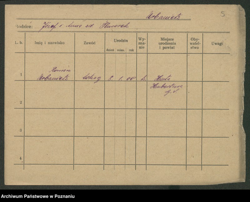 Obraz 14 z jednostki "Urbaniec - Urbański (żonaci i wdowy)"