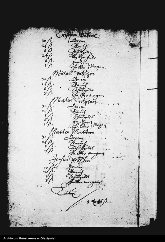 image.from.unit.number "Kirchen-Rechnung der Stadt Deutsch Eylau"